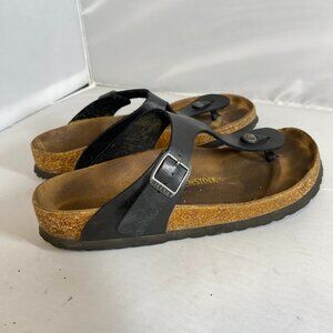 Birkenstock Gizeh black sandals women's size 39 8